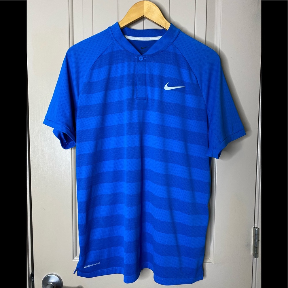 Nike Golf tonal cooling crew beck golf shirt